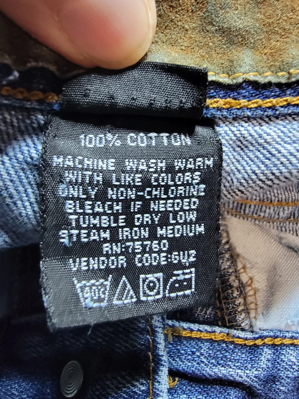 Men's Indigo Star Y2k Relaxed Fit Jeans